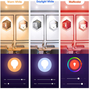 Banqcn hẹn giờ chuyển đổi E27 wifi nhà thông minh dẫn bóng đèn mới bán buôn RGB + CCT 3000 ~ 6000K màu mờ màu 9W đèn OEM - Product Image 6