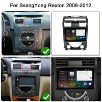 Autoradio Android 12+256G avec navigation GPS, Carplay et multimédia pour SsangYong Kyron 2005-2011, avec simulation de conduite dynamique en temps réel 3D