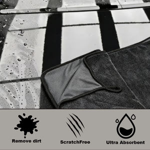 Toalla de Microfibra Trenzada de 30x30 cm, 400 g/m², <span class=keywords><strong>Monocapa</strong></span>, Súper Absorbente, Fácil de Lavar, Más Grande, Gruesa y Suave para el Cuidado y Limpieza del Automóvil - Product Image 6