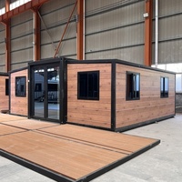 Casa Prefabricada de Lujo de 3 Habitaciones y 2 Baños, Impermeable, Estructura de Acero Tipo Contenedor para Uso como Almacén o Residencia