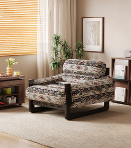 Fauteuil inclinable moderne en tissu vert avec pieds en bois, dossier solide, inclinaison manuelle, meubles de salon, style mid-century - Product Image 3