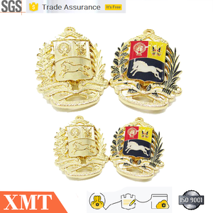 Nhà sản xuất bán buôn tùy chỉnh khách hàng hình dạng cụ thể ba chiều lõm và lồi tráng men mạ Vàng an ninh-Thám tử huy hiệu - Product Image 6