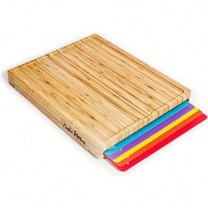 Solid Eco-Friendly Olive Wood Rectangle Cutting <b>Board</b> 1.5 cm Thick Bamboo Kitchen Tool for Chopping Vegetables Fruits Pizza Home - Product Image 1