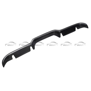 Real Carbon Rear Diffuser for Honda for Civic 10th FK7 Hatchback 2017-2021 New B Style Spoiler <b>Splitter</b> and Bumper Lip Fins - Product Image 5