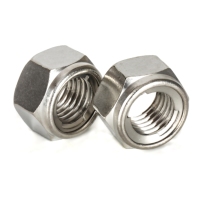 Acier inoxydable DIN980M SS304 SS316 Couple dominant Hexagon Metal M3 M11 Écrous de blocage à tête plate