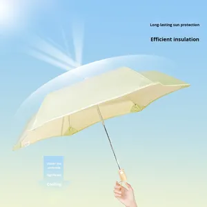 Sombrilla de Doble Uso para Mujer, Automática, Moderna, Compacta, Portátil, con Esquinas Redondeadas, Protección UV, Seccional, para Lluvia y Sol - Product Image 2