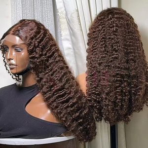 Parrucca Frontale HD in Pizzo con Capelli Umani, Senza Colla, Ricci Burmesi, Capelli con Cuticole Allineate, per Donne Nere - Campione Gratuito - Product Image 2
