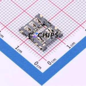 NANO-SIM-503 SIM Card Connector SMD Connector Flip Cover Type Nano SIM Card Card Holder 1.35mm - Product Image 2