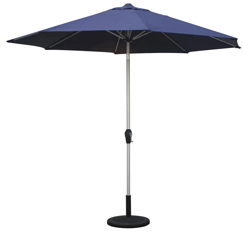 Ombrello da giardino Mefo Sombrilla smerigliato Dia 2.7/3m impermeabile Anti UV alluminio inclinazione a 360 gradi ombrellone ombrellone ombrellone esterno