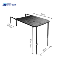 Table de camping pliable ultra-légère et portable avec pieds rétractables pour la randonnée, le pique-nique et les voyages en plein air