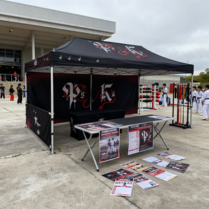 <span class=keywords><strong>Toldo</strong></span> Instantáneo Portátil de 10x10 con Marco de Aluminio Impermeable, Carpa Desplegable, Gazebo Publicitario para Ferias y Eventos - Product Image 2