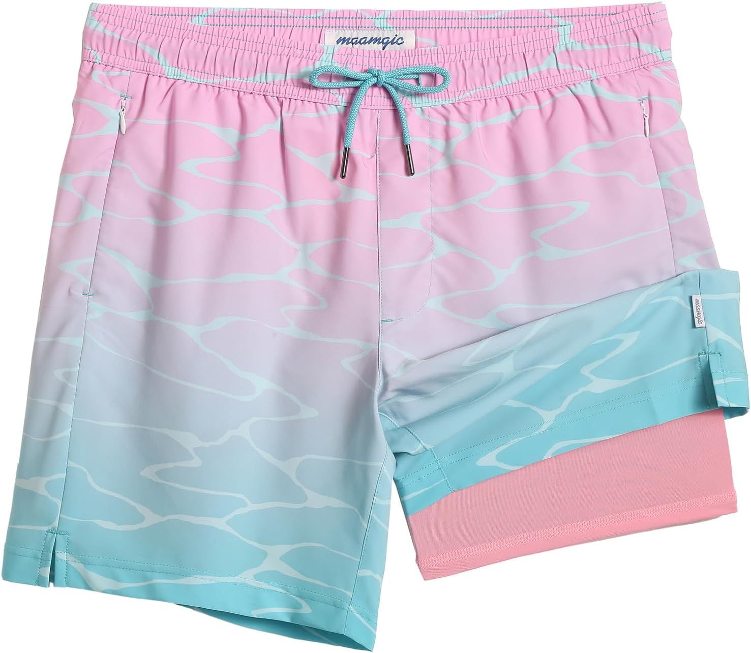 Gradient water ripple-pink blue