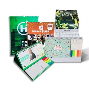 Calendario de escritorio de diseño especial, encuadernación en espiral personalizada, servicio de impresión, precio barato, profesional, 3 meses - Product Image 1