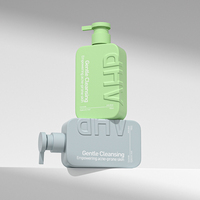 Bouteille de lotion personnalisable de 200 ml/300 ml avec pompe, impression de marque privée de luxe, bouteilles de shampoing pour cheveux, gel douche pour l'emballage des soins de la peau