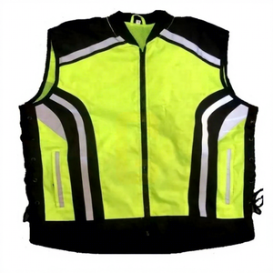 รถจักรยานยนต์ที่มีคุณภาพสูง Hi Viz เสื้อกั๊กสะท้อนแสงรถจักรยานยนต์ความปลอดภัยเสื้อ - Product Image 1