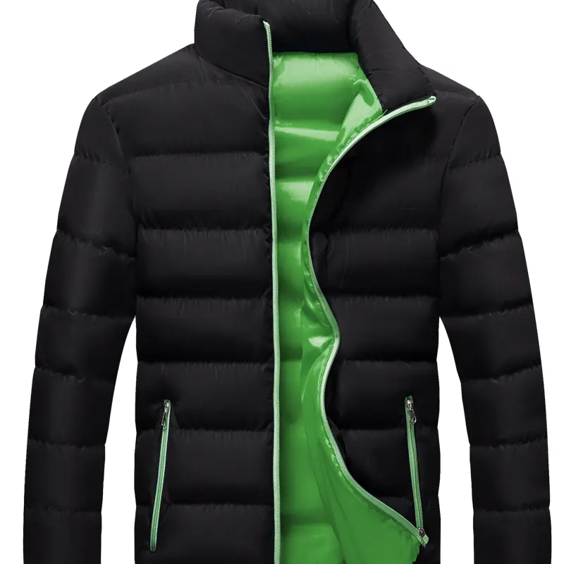 Autumn And Winter Men's Standing Collar Cotton-padded Coat Plus Size Jacket Plus Thick Coat New Model Jacket