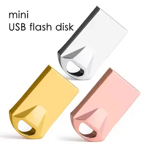 USB key Metal USB Flash Drive With Logo Custom 2.0 64GB 32GB 16GB 8GB 4GB 2GB 1GB Memory Stick Thumb Drives Mini Usb Sticks