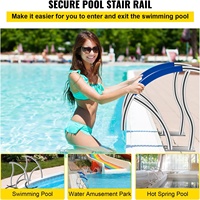 Rampe de piscine 30x30 en acier inoxydable 304, capacité de charge 375 lbs, compatible avec les filtres et nettoyeurs, pour escaliers et échelles