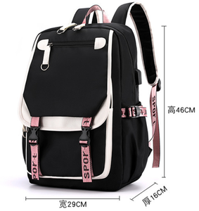 KPop Cadı Avcısı Filmi Çevre Baskılı Sırt Çantası Oxford Kumaş Kürk Topu Tasarım Nefes Alabilir Yük Azaltma Öğrenci Kampüs Çantası - Product Image 5