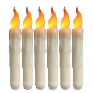 Hot Sale Led Elektronische Kerze Licht Led Taper Flammen lose Kerze Warmes Licht Flackernde Kerzen für Home Wedding Decor