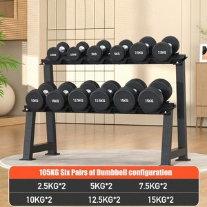 Bộ tạ tay kết hợp thép nguyên chất bọc cao su, dụng cụ tập luyện sức mạnh tại nhà dành cho nam - Product Image 6