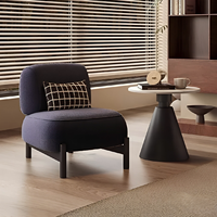 Fauteuil d'appoint moderne en bouclette, fauteuil de salon rembourré, chaise confortable pour salon et chambre à coucher avec pieds en métal noir, mobilier de maison