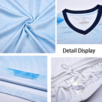 Échantillon Gratuit En Gros Ensembles de Maillots de Football Uniformes de Soccer Impression Dégradée par Sublimation Entièrement Personnalisables