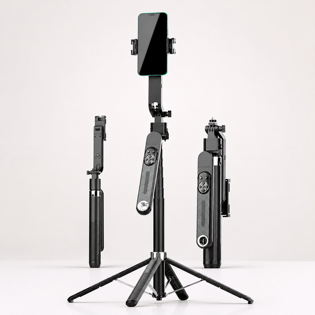 Hot Sales Q515TK 1.8M 70.87" Smart Selfie Stick Tripod Stand AI 360 Rotation Auto Face Flexible Selfie Stick for Phone