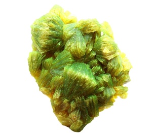 Campione minerale a grappolo di cristallo di <span class=keywords><strong>Autunite</strong></span> verde naturale raro - Product Image 5