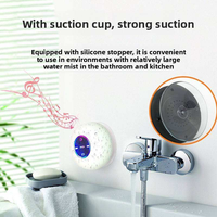 Enceinte sans fil étanche IPX4 V5.1 avec ventouse, lumière RGB colorée, son stéréo, boombox portable avec micro intégré et bouton