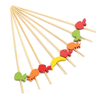 De nombreuses Occasions d'utiliser des brochettes de fruits Barbecue peuvent être utilisées bâtons de bambou respectueux de l'environnement outils antiadhésifs bambou naturel