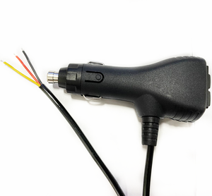 Tùy chỉnh đồng cách điện thuyền hình xe Thuốc lá nhẹ hơn cắm với chuyển đổi <span class=keywords><strong>1</strong></span>-25a cầu chì dây điện sạc cáp xoắn ốc dây - Product Image 2