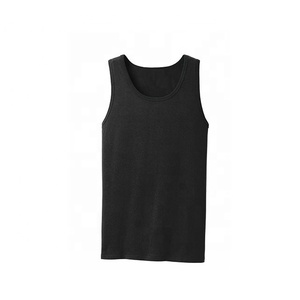 เสื้อกล้ามสำหรับนักเพาะกาย,เสื้อกล้ามสีดำผ้าฝ้าย100% Preshrunk Jersey ถักชุดฝึกซ้อมสำหรับใส่ในยิม - Product Image 6