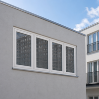 Fenêtre à battant simple en PVC multi-chambres insonorisée avec poignée brossée et verre acoustique, anti-courant d'air, directement de l'usine