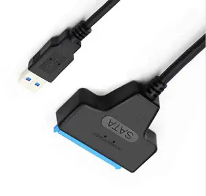مصنع الجملة Sata إلى USB 3.0 كابل محول 22 دبابيس 2.5 "بوصة Hdd Ssd Sata كابل لتحويل USB
