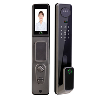 Cerradura Inteligente para Puerta con Reconocimiento Facial Avanzado, Desbloqueo Remoto por Aplicación, Alarma, Cerradura Automática con Huella Dactilar y Contraseña para Apartamento