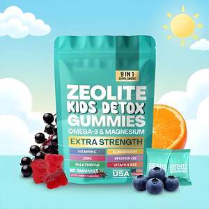 Gomitas Detox 9 <span class=keywords><strong>en</strong></span> 1 con Zeolita <span class=keywords><strong>para</strong></span> Niños, Extra Fuerte con Omega-3 y <span class=keywords><strong>Magnesio</strong></span> <span class=keywords><strong>para</strong></span> la Inmunidad y Vitalidad - Product Image 5