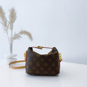 Bolso de lujo para mujer, de alta gama, bandolera, con exquisito patrón de flores vintage, pequeño bolso de mano tipo dumpling, elegante y cuadrado. 1006 - Product Image 5