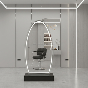 Espejo LED de Cristal de Lujo para Salón de Belleza con Construcción Duradera de Acero Inoxidable para Salones de Belleza, Peluquerías y Barberías - Product Image 4