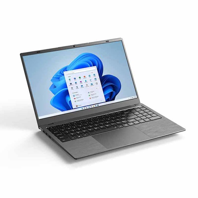 Intel Celeron N95 Business Notebook Windows 11 Pro 15.6\" IPS 1080p Quad Core 8GB 128GB Type-C RJ45 5000mAh Wireless Caseless