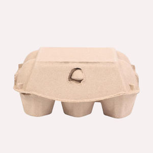 จานใส่ไข่ไก่กล่องกระดาษธรรมชาติสีน้ำตาลวัสดุรีไซเคิลกล่องแข็งที่ใส่ไข่ไก่แบบออกแบบได้ตามที่ต้องการ - Product Image 5