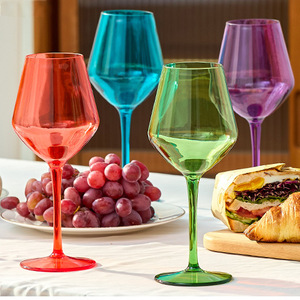 Copas <span class=keywords><strong>de</strong></span> Vino Tinto <span class=keywords><strong>de</strong></span> Plástico <span class=keywords><strong>de</strong></span> Estilo Europeo Coloridas a <span class=keywords><strong>Precio</strong></span> <span class=keywords><strong>de</strong></span> Mayoreo, Copas <span class=keywords><strong>de</strong></span> Cristal para Vino, Regalo para Fiestas <span class=keywords><strong>de</strong></span> Cumpleaños - Product Image 1