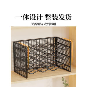 Porte-bouteilles en métal pour usage domestique, 37 cm, rectangulaire, incliné, pour le rangement lors de fêtes - Product Image 2