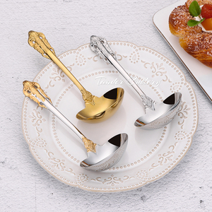 Nhà bếp đồ dùng 6.30 inch cổ nhỏ súp lò nồi nước sốt thìa vàng sang trọng 18/10 thép không gỉ GRAVY lò nồi để phục vụ - Product Image 5