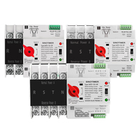 Interruptor de transferencia automática ATS, interruptor ATS de doble potencia ininterrumpida de 8ms, 230V/120V, 63A-125A, estándar de IEC60947-6-1, 1 unidad