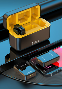 Mini Grabación de reducción de ruido profesional, micrófono de Clip de cuello inalámbrico, 1 arrastre 4, cámara de teléfono IP Android, micrófono de solapa Lavalier - Product Image 2