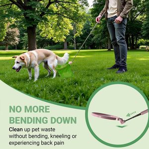 88cm uzatılabilir kolu köpekler Scoop Scoop açık Yard 4 çöp torbaları ile atık temizleme aracı kullanın - Product Image 2