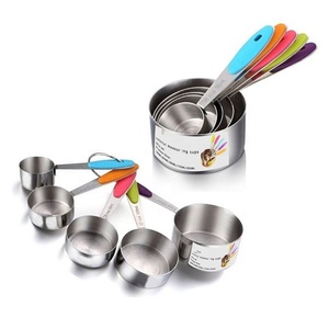 Bộ Cốc Và Thìa Đo Lường 12 Chiếc Bán Chạy Bộ Cốc Đo Chất Lỏng Làm Tổ Bằng Thép Không Gỉ Hoặc Bộ Cốc Đo Khô - Product Image 1