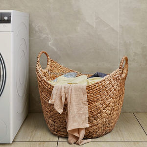 Cesta de Almacenamiento Plegable Moderna y Ecológica de Mimbre Tejido a Mano, Personalizable en Varios Tamaños, para Ropa Sucia - Product Image 5