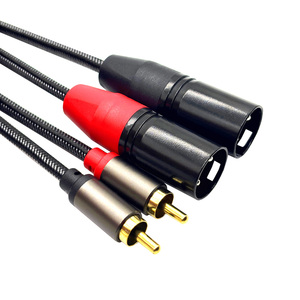 Cable de micrófono de conexión de Audio estéreo HiFi 3M <span class=keywords><strong>RCA</strong></span> <span class=keywords><strong>a</strong></span> <span class=keywords><strong>XLR</strong></span> macho 2 <span class=keywords><strong>RCA</strong></span> <span class=keywords><strong>a</strong></span> 2 <span class=keywords><strong>XLR</strong></span> macho Cable de ruta para dispositivos de Audio y vídeo - Product Image 5